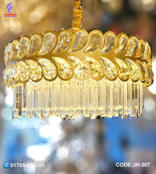 Crystal Modern Chandelier Lamp ,Three Colour Temperature.600DM. JH-307