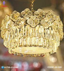 Crystal Modern Chandelier Lamp ,Three Colour Temperature.600DM. JH-308