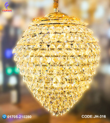 Crystal Modern Chandelier Lamp ,E-14 holder( 700 DM) JH-316