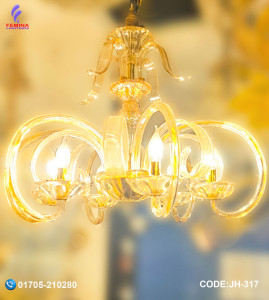 Crystal Nordic Chandelier Lamp ( 6 Point) ,E-14 holder JH-317