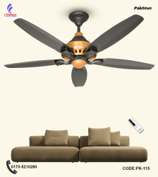 Pakhtun Penta-10 56-inch BLDC Inverter Remote Control Ceiling Fan | PK-115