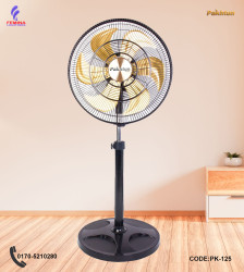 Pakhtun Zefiro-450B 18-Inch-High Speed Stand Fan (Black-Gold) | PK-125