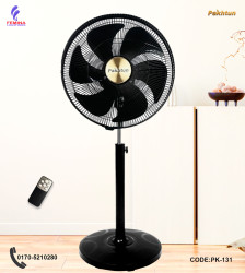 Pakhtun Tezra-450-PP-B 18-Inch-High Speed Remote Control Stand Fan (Black) | PK-131