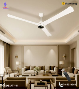 Atomberg Renesa+ 56 Inch BLDC Ceiling Fan | 35W Energy Saving | Anti-Dust | Remote Control | Pearl White| AT-101