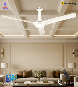 Atomberg Aris Starlight 48" 39 Watt BLDC Ceiling Fan | 39W Energy Saving | Anti-Dust | Remote Control |Sand Grey | AT-125