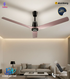 Atomberg Aris Contour Smart 48" 41 Watt BLDC Ceiling Fan | Energy Saving | Anti-Dust | Remote Control |Umber Brown|  AT-145