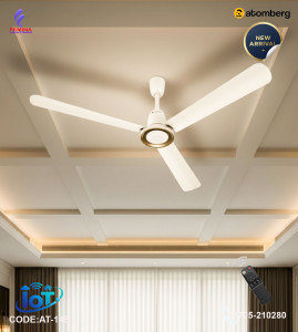 Atomberg Studio Nexus Smart 1400mm BLDC Ceiling Fan with IoT & Remote Control |Pearl White| AT-149