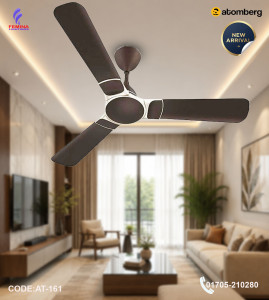 Atomberg Erica Nuvo 1200mm BLDC Ceiling Fan (Blaze Brown) | AT-161 | Femina Lightings Bangladesh